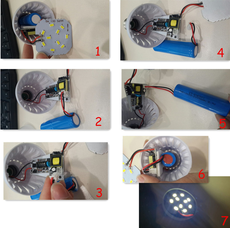 高品質のled非常用2015電球充電式led電球5w/7w/9w/12w家のための非常用電源カット仕入れ・メーカー・工場