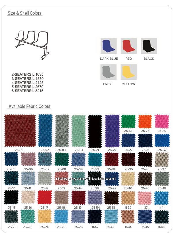 Modern Plastic Public Row Chair, Beam Chair, Waiting Chair仕入れ・メーカー・工場