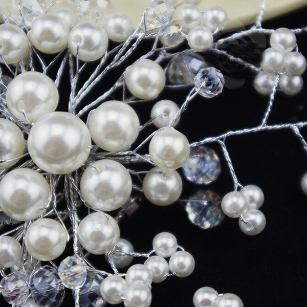 新しいスタイルの完全な真珠brighting金属毛の櫛仕入れ・メーカー・工場