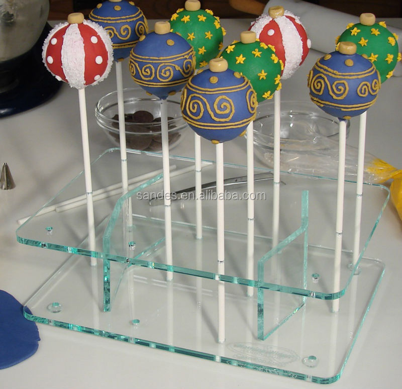 Simple Design Handmade Pure White Acrylic Lollipop Display Rack