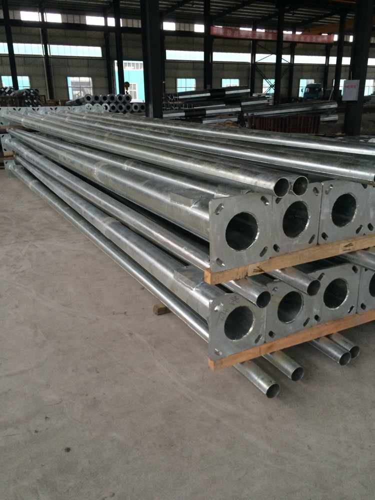 2015 New costomer double and single arm steel street light pole