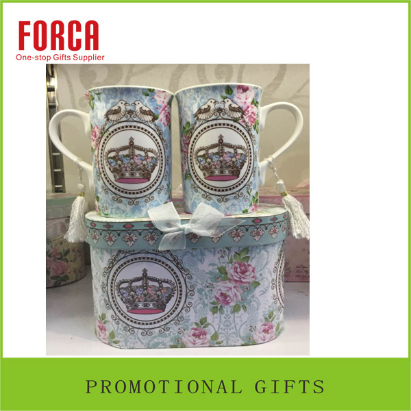 中国のセラミックコーヒーマグのギフトを持つbox2セラミックカップセット仕入れ・メーカー・工場