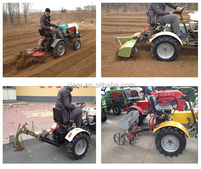 Made in China factory with rotary tiller,plough mower, trailer 12hp mini tractor仕入れ・メーカー・工場