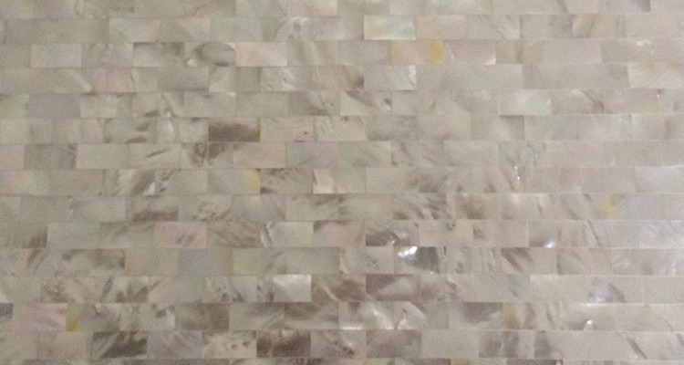 Af050208 rect. silber weià perlmutt muschel mosaik fliesen für ... Wohnzimmer fliesen weiss