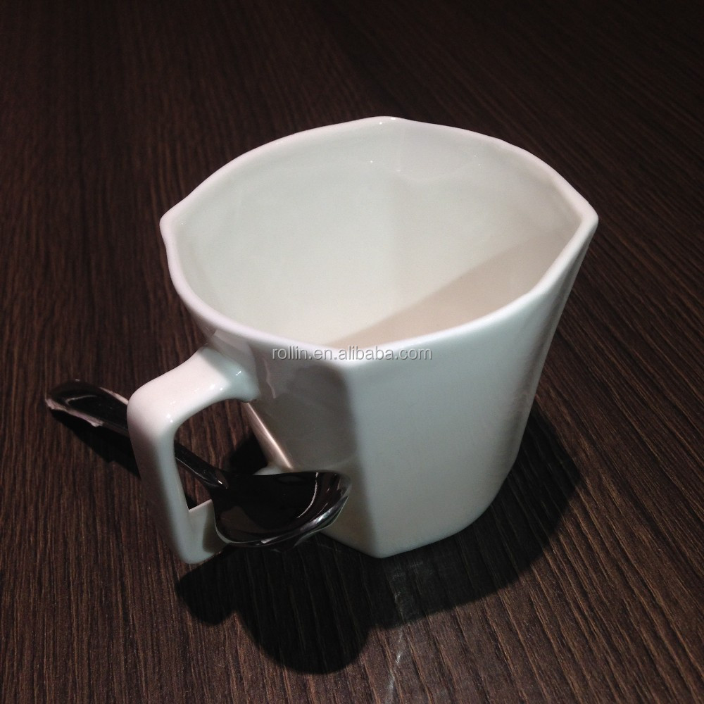 イタリアデザインスクエアコーヒーカップ、セラミックエスプレッソカップ、4. dishwasherセーフカップ用ホテル&レストラン仕入れ・メーカー・工場