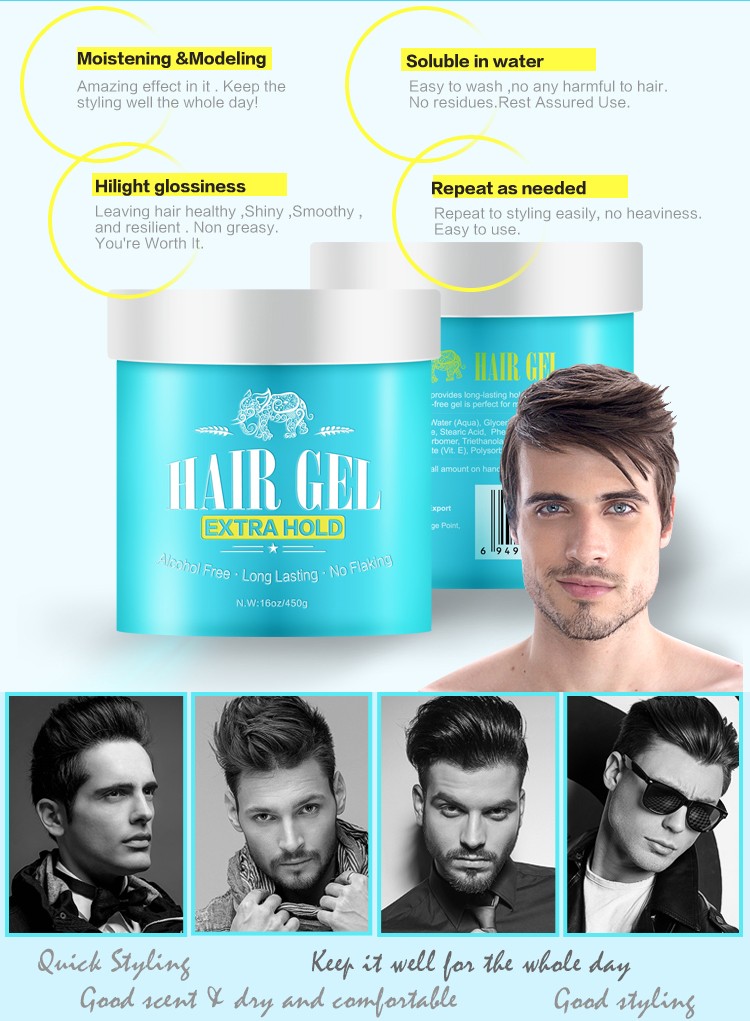Gmpc Multiple Color Elegance Hair Transparent Pomade Gel Wax Buy