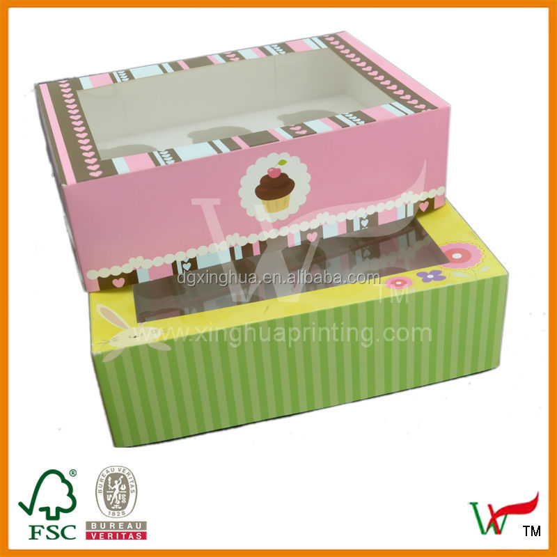 Cupcake Boxes Clear Window