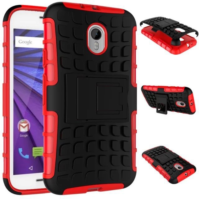 シリコーン+pc2イン1スタンド機能バックカバー電話motorolaモトg3用ケース仕入れ・メーカー・工場