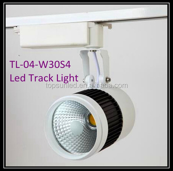 Bridgeluxcobのチップledトラックライト30w/安い中国の輸入アルミトラックライト問屋・仕入れ・卸・卸売り