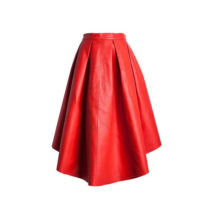 最新のファッションデザイン女性赤いスカート仕入れ・メーカー・工場