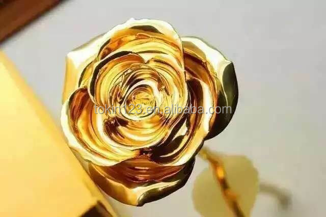 overall golden rose 24k dipped plating rose flower best