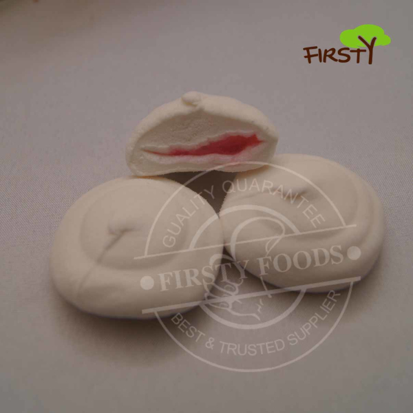 marshmallow with jam filling