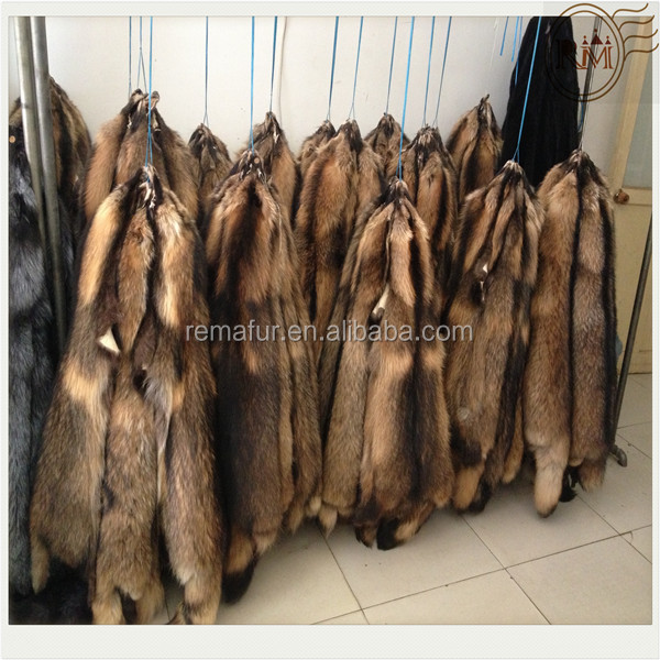 大きな17*70cmアライグマの毛皮冬の布フードのためのストリップ問屋・仕入れ・卸・卸売り