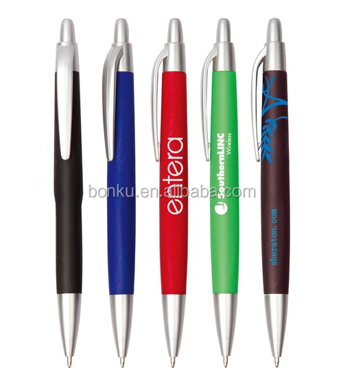 Giveaway Gift Logo Plastic Rubber Pen.jpg