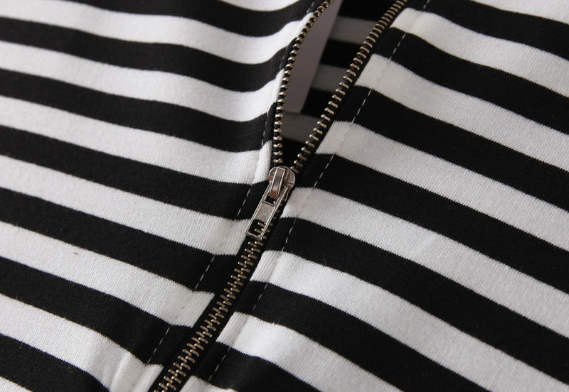 新しいファッションスタイル秋2014年古典的な縞模様の末端が広がった袖のドレス女の子カジュアルドレス問屋・仕入れ・卸・卸売り