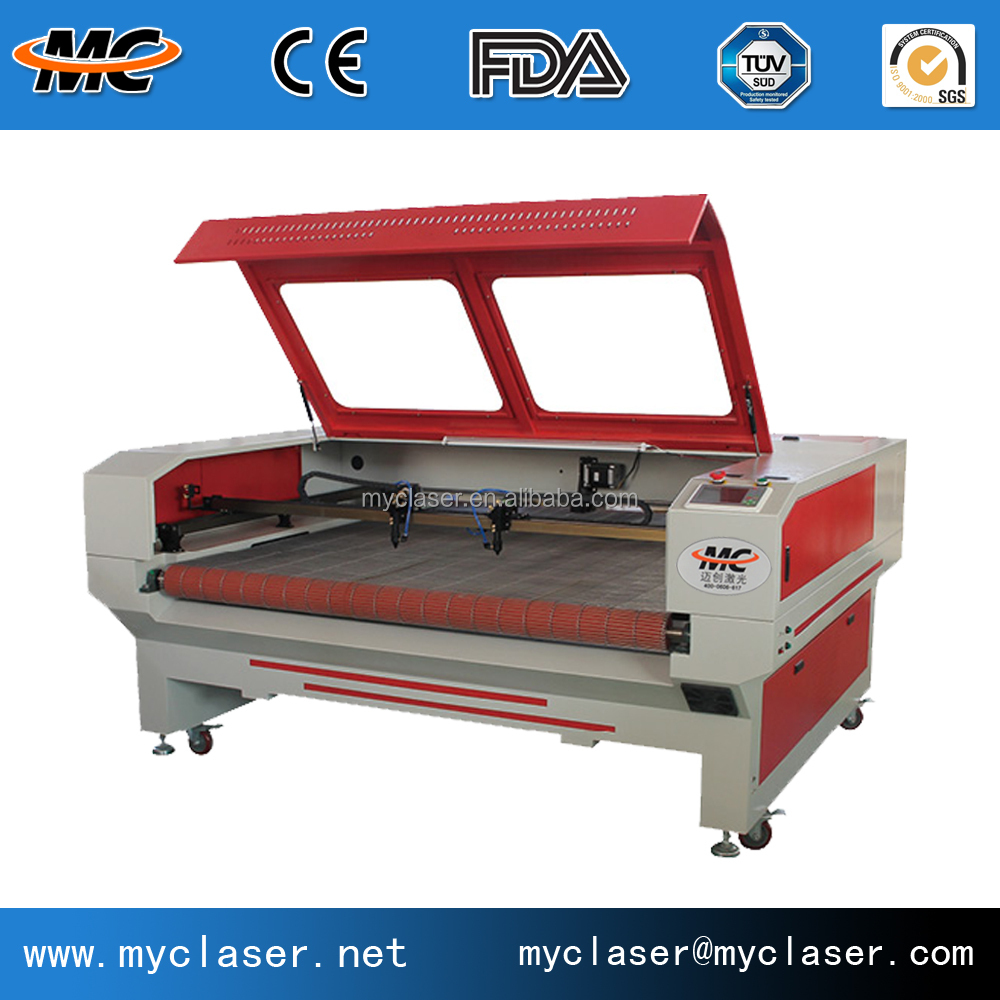Garment Laser Cutting Machine With Automatic Feed And Scanner Camera 1610/1680 Buy Laser