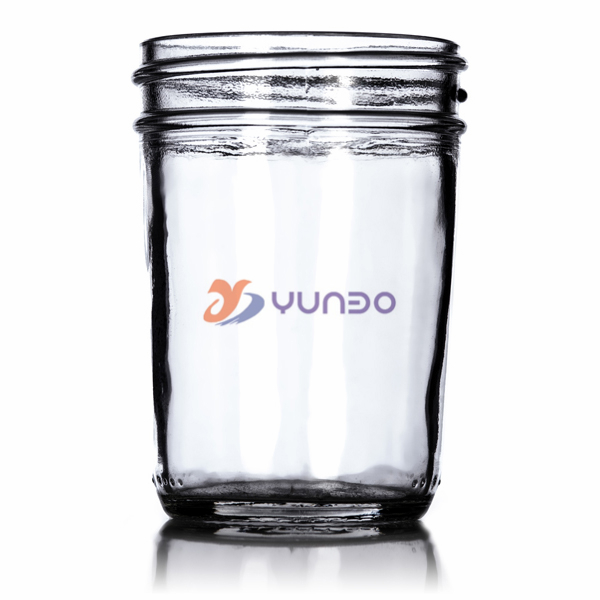 8 oz Clear Glass Tapered Round Jar 70-450G-G044R.jpg