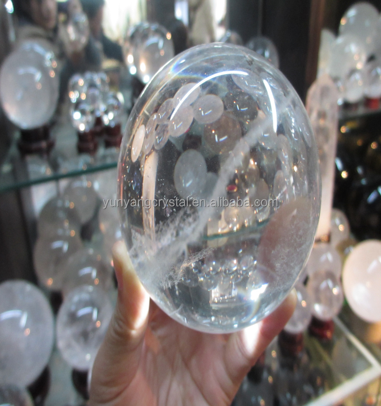 明確な石英魔法の天然水晶水晶球水晶球100mm発売仕入れ・メーカー・工場