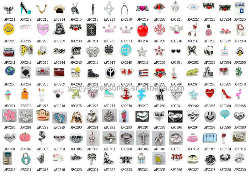 2014 new design champagne flutes floating charms lockets wholesale
