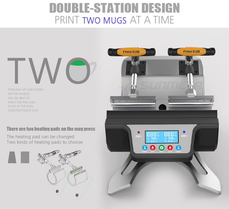 ST-210ダブルステーション熱伝達印刷機、5で1マグプレス機仕入れ・メーカー・工場