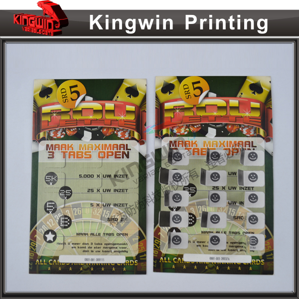 ビンゴゲームスクラッチカードの印刷スクラッチとwinスクラッチ宝くじのゲームカード仕入れ・メーカー・工場