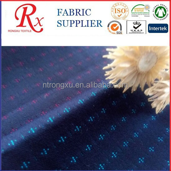 100% cotton yarn dyed dobby fabric