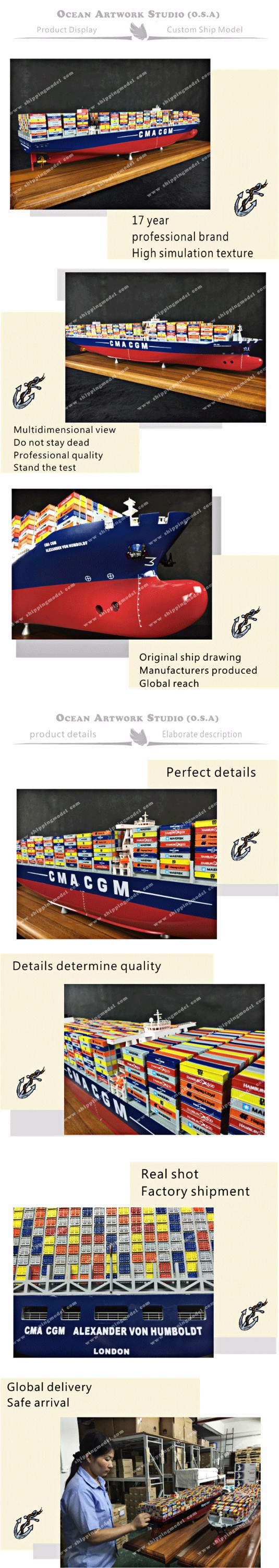 ship model,Boat model,model ships,container ship model, container shipping model Supplier