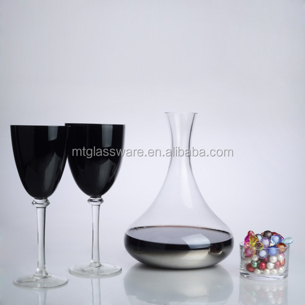 high transparency portable glass red wine decanter
