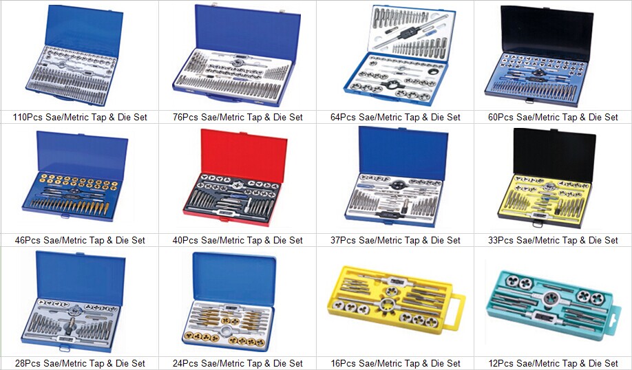 ホット2014年sytle45個の手のツールのタップとダイセット問屋・仕入れ・卸・卸売り