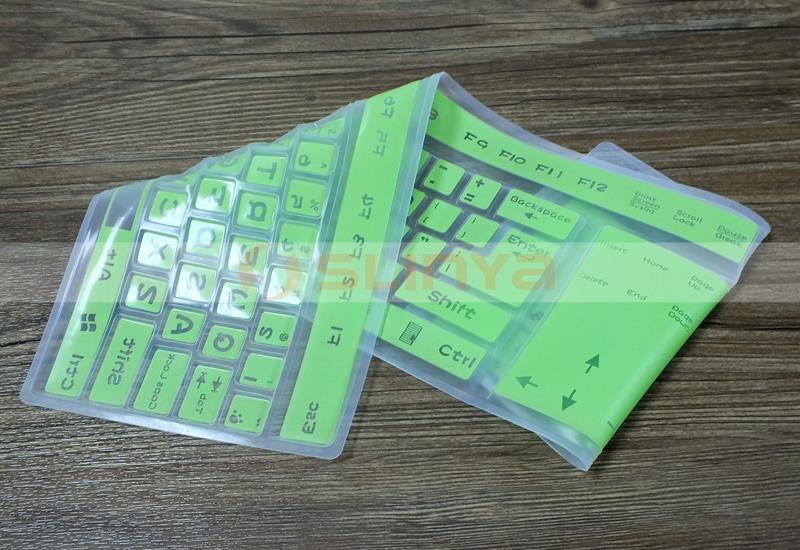 カラフルなエコ- フレンドリーなシリコンキーボードスキンデスクトップコンピュータ用のシリコンキーボードカバー問屋・仕入れ・卸・卸売り