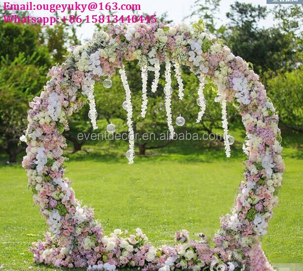 Round Flower Arch Stand Metal Wedding Arch For Weddings Decoration