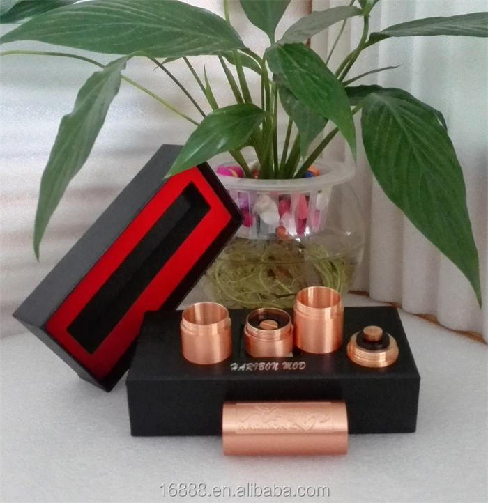 Newest e cig mod haribon mod red copper and SS color fit 18350 18500 18650 battery 510 screw thread made in china for 2014.