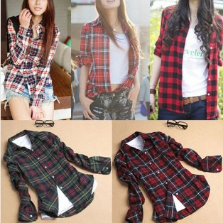 1384857377303_free-shipping-2013-New-Women-Button-Down-Casual-Lapel-Shirt-Plaids-Checks-Flannel-Shirt-Top-Blouse