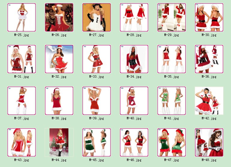 卸売サンタクロース衣装赤2個セクシーサンタクロース衣装女性問屋・仕入れ・卸・卸売り