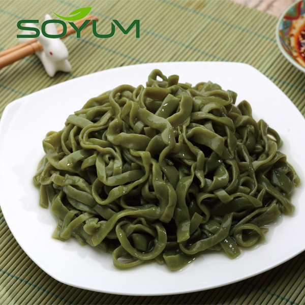 HACCP certificated Spinach Konjac Fettuccine