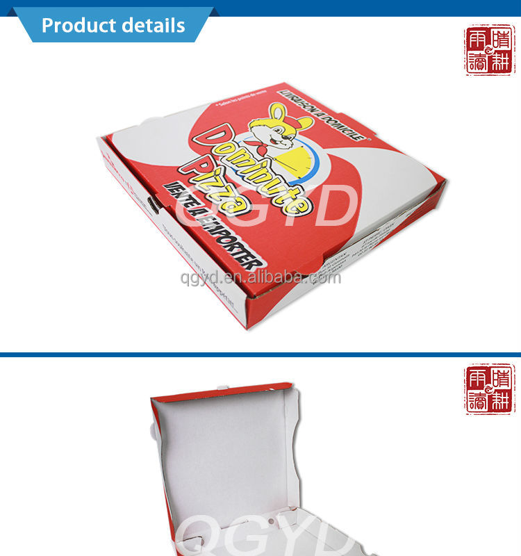 Packing folding pizza box,China pizza boxQGYD price supplier 21food