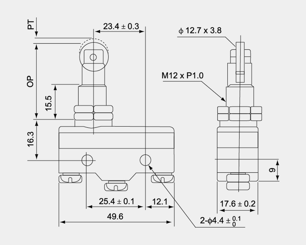 ローラプランジャステンレス鋼パネルマウントスイッチの基本的な汎用tm-1308仕入れ・メーカー・工場