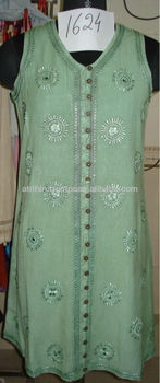 India dress acid rayon