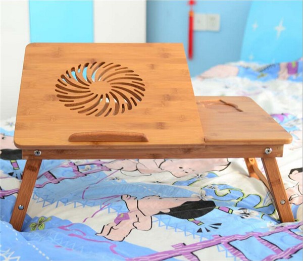 Hot sale cheap portable bamboo table computer