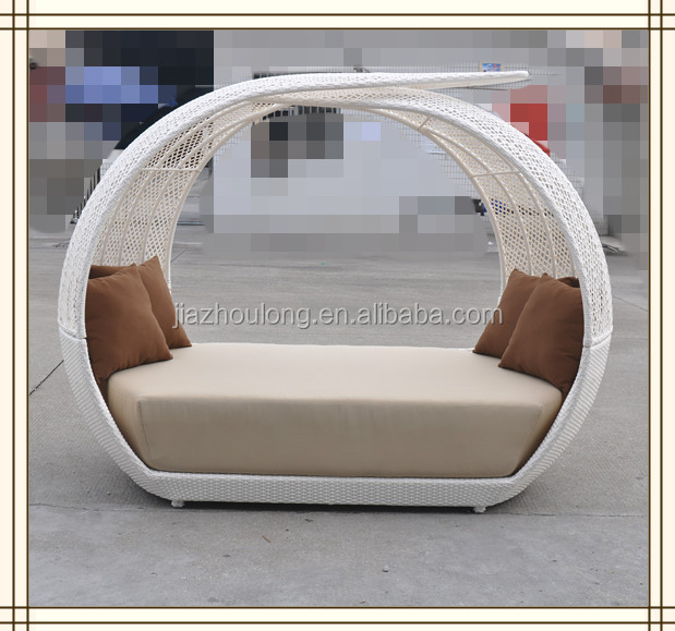 canopy round bed/ wicker bed/ canopy bed 3037#