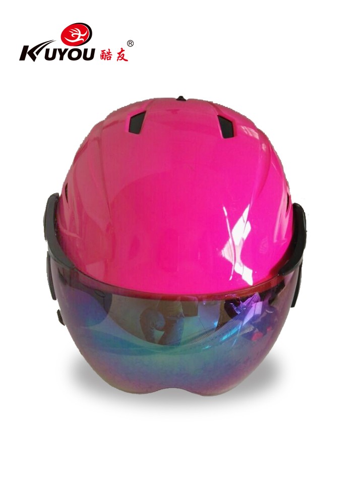 KY-C004スキーアイススケートゴーグルearcuffピンク保護ヘルメットとバイザー仕入れ・メーカー・工場