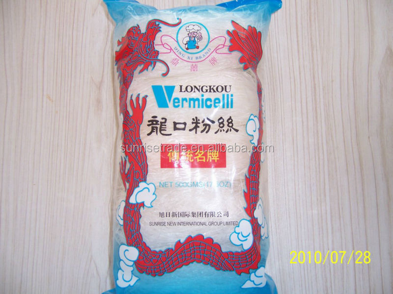 HACCP Certificated Dried Type Longkou Green Mung Bean Vermicelli