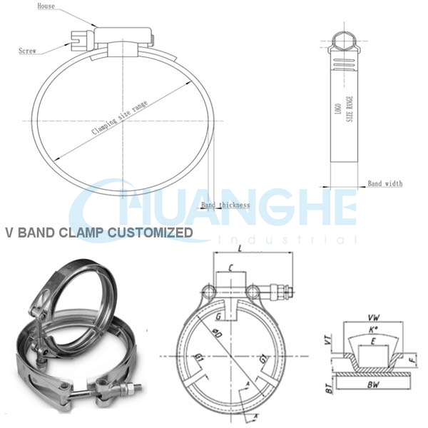 Hot Sales!hand Tighten Hose Clamp With Stainless Steel Thumb Screw