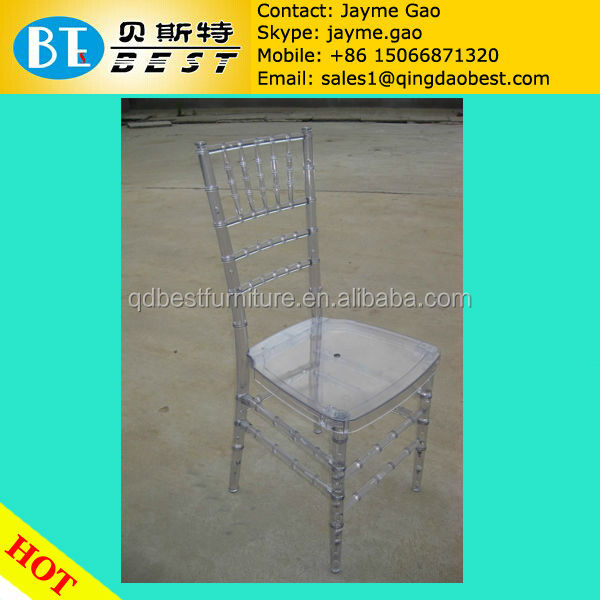 樹脂キアヴァリ椅子/白いウェディング椅子/クリスタルの椅子問屋・仕入れ・卸・卸売り
