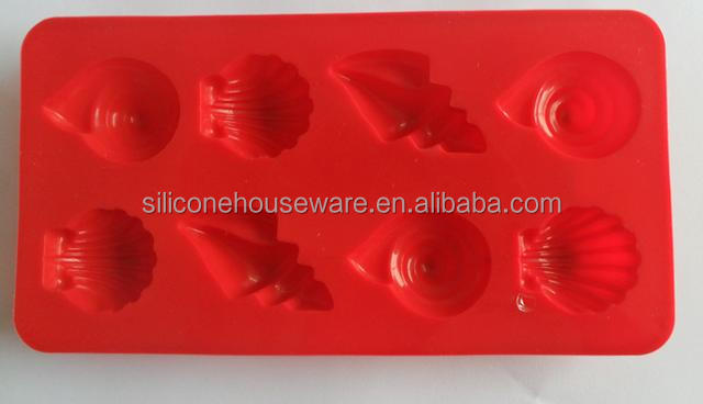 Conch Silicone Ice cube Chocolate fondant cake Mould Bar Tool /mold party