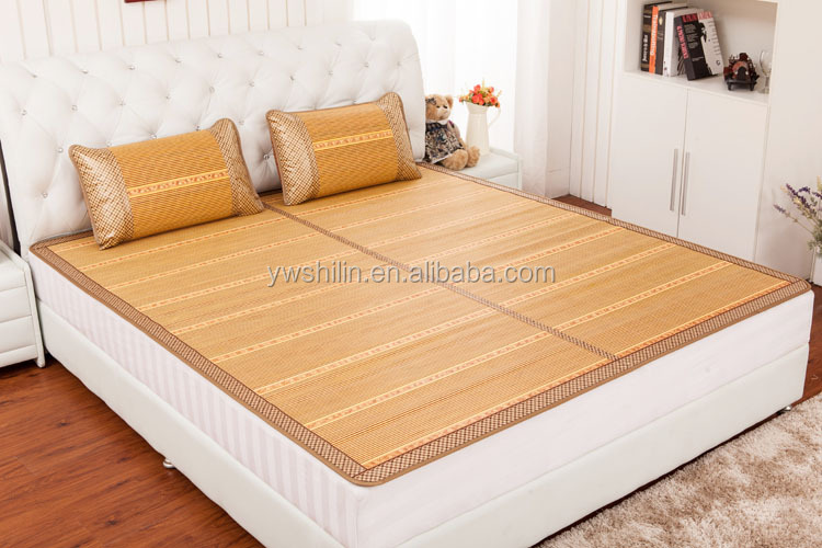 Roll Up Bamboo Bed Mat With Pillow Bamboo Sleeping Mat Bamboo