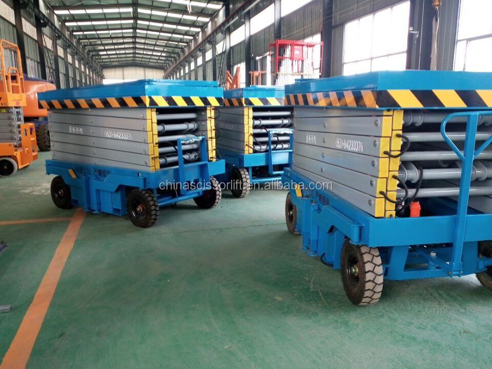 10M Mobile Electric Scissor Lift/Hydraulic Scissor Lift Platform