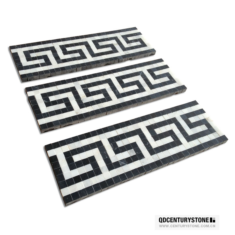 Lucido orientali bianco e nero marquina nero pavimenti in marmo di ... Nero disegno pavimento