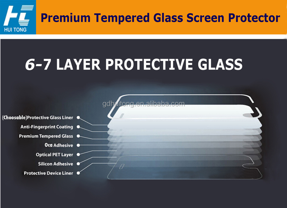 HUITONG tempered glass screen protector 7 layer