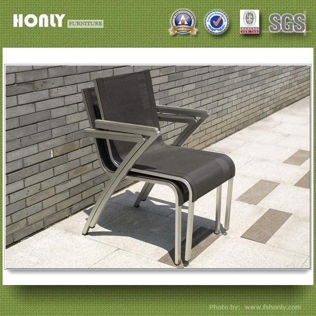 Luxury stainless steel outdoor furniture mesh metal outdoor furniture
